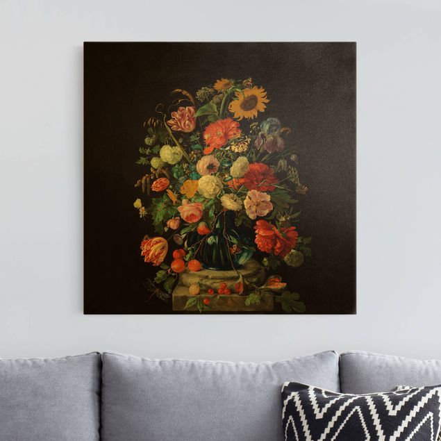 Barock Bilder Jan Davidsz de Heem - Glasvase mit Blumen