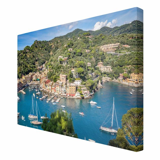 Leinwandbild Kunstdruck Portofino Harbour
