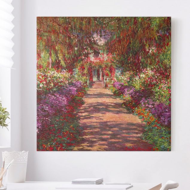 Wandbilder XXL Claude Monet - Weg in Monets Garten in Giverny