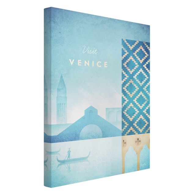 Wandbilder Vintage Reiseposter - Venedig