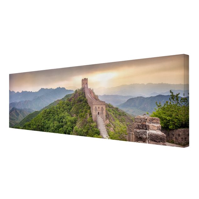 Moderne Leinwandbilder Wohnzimmer Die unendliche Mauer von China