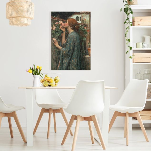 Leinwandbilder Wohnzimmer modern John William Waterhouse - Die Seele der Rose