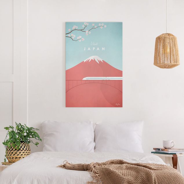 Wandbild Berge Reiseposter - Japan