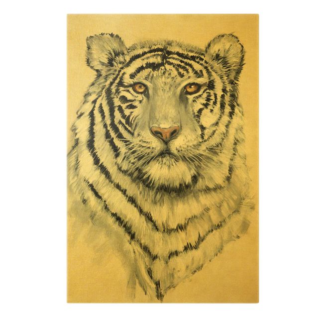 Kunstdrucke auf Leinwand Portrait Weißer Tiger I