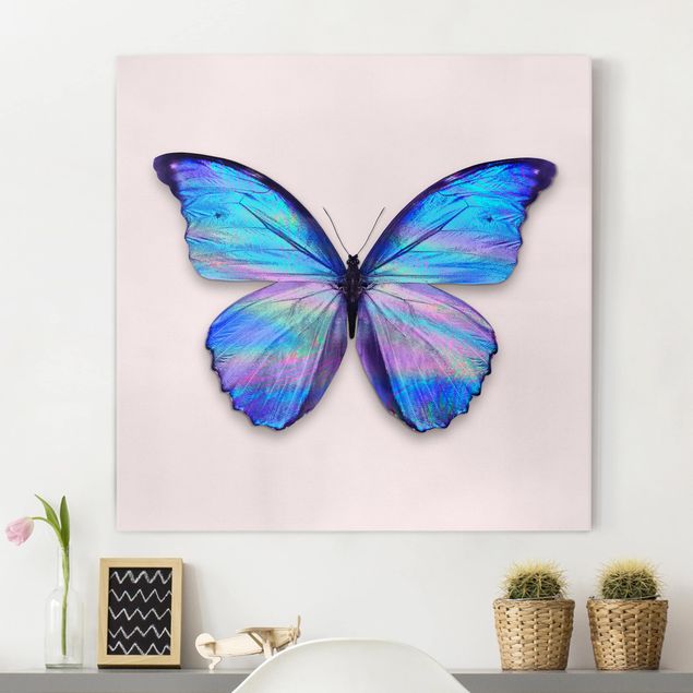 Wandbilder XXL Holografischer Schmetterling