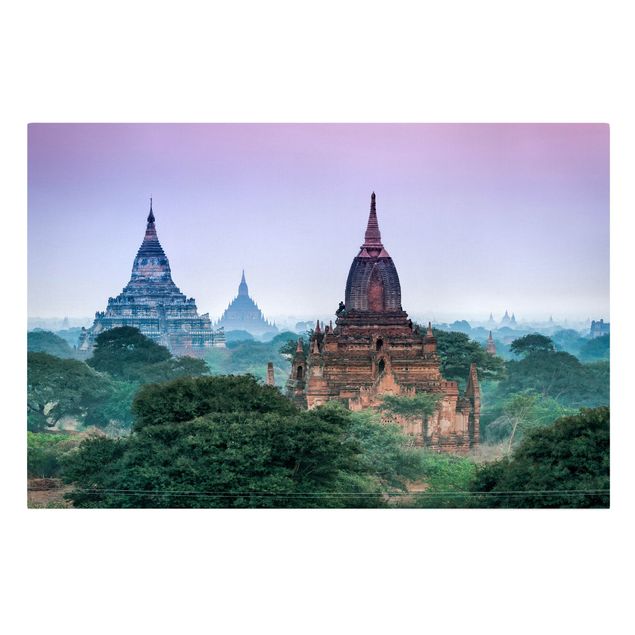 Leinwandbild Kunstdruck Sakralgebäude in Bagan