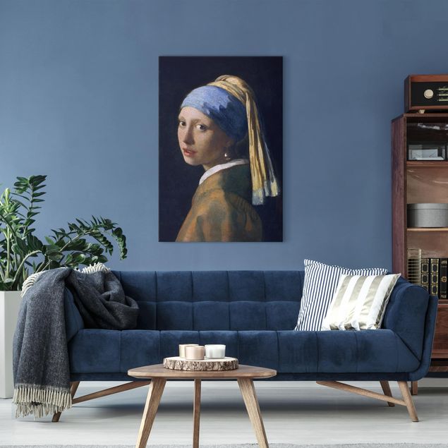 Leinwandbild Kunstdruck Jan Vermeer van Delft - Das Mädchen mit dem Perlenohrgehänge