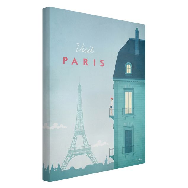 Wandbilder Vintage Reiseposter - Paris