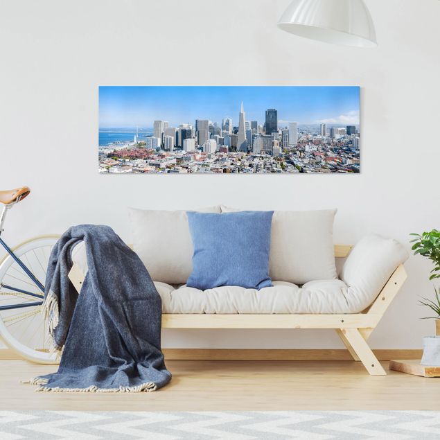Leinwand Kunstdruck San Francisco Skyline