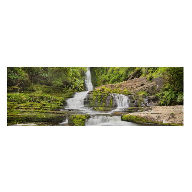 Wandbilder Upper McLean Falls in Neuseeland