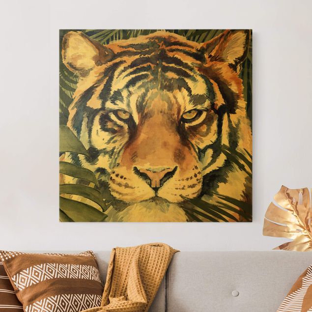 Wandbilder XXL Tiger im Dschungel