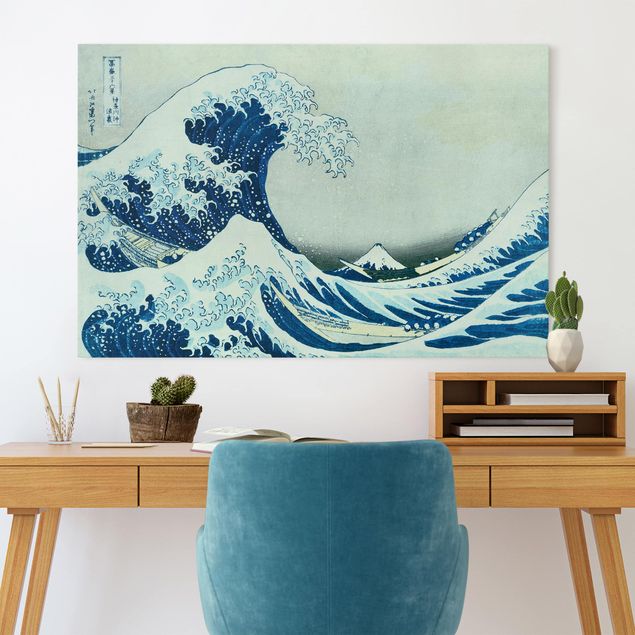 Leinwandbilder XXL Katsushika Hokusai - Die grosse Welle von Kanagawa