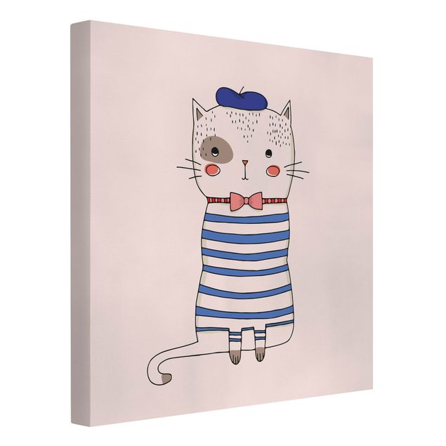 Kunstdrucke auf Leinwand Katze in Frankreich