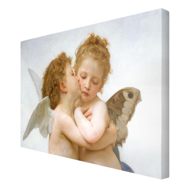 Bilder auf Leinwand William Adolphe Bouguereau - Der erste Kuss