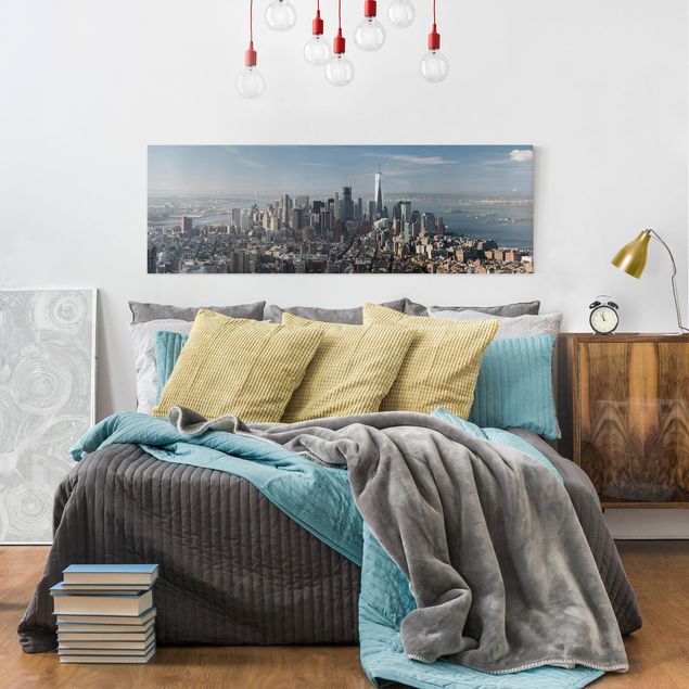 Wandbilder Wohnzimmer modern Blick vom Empire State Building