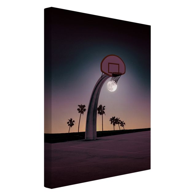 Bilder für die Wand Basketball mit Mond