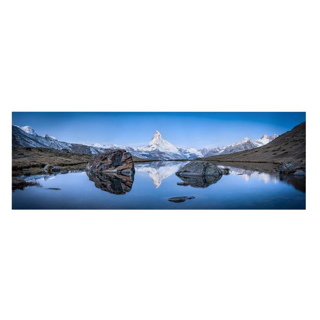 Schöne Wandbilder Stellisee vor dem Matterhorn