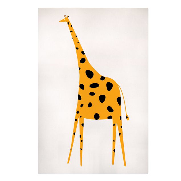 Leinwandbilder Tier Gelbe Giraffe
