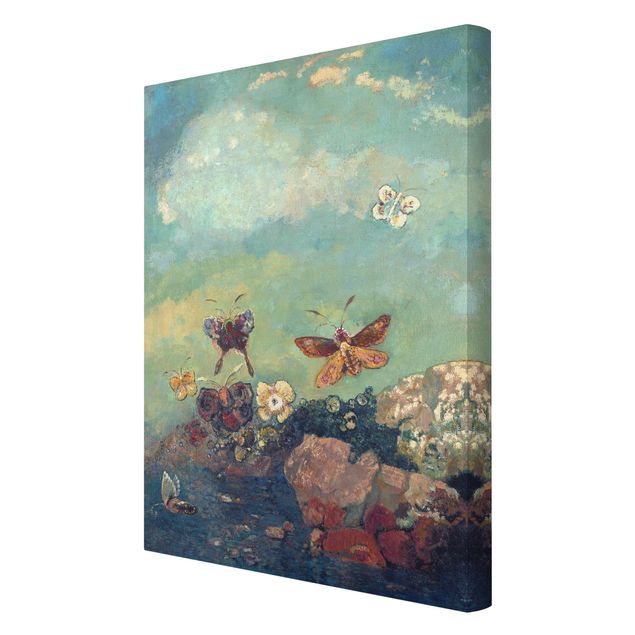 Wandbilder Wohnzimmer modern Odilon Redon - Schmetterlinge