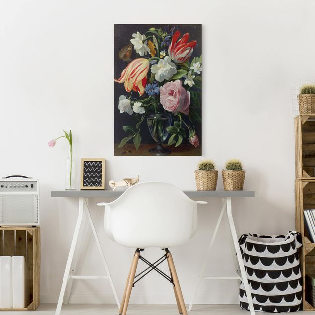Wandbilder Blumen Daniel Seghers - Vase mit Blumen