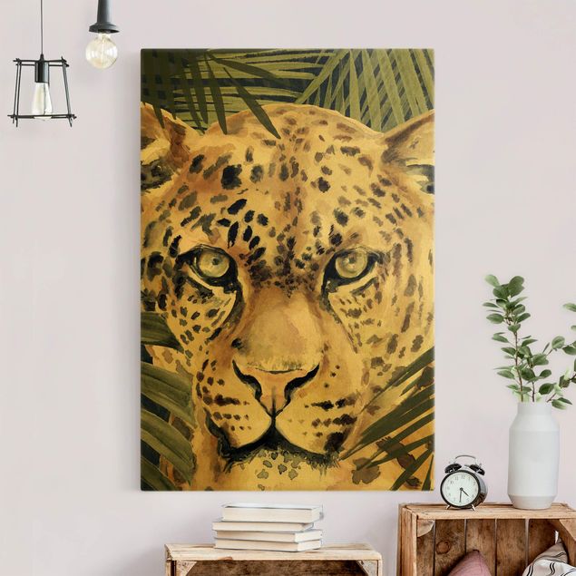 Wandbilder Tiere Leopard im Dschungel
