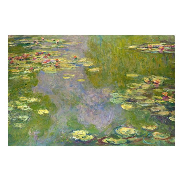 Stillleben Leinwand Claude Monet - Grüne Seerosen
