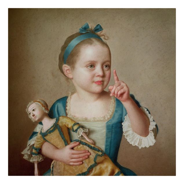 Jean Etienne Liotard Bilder Jean Etienne Liotard - Mädchen mit Puppe