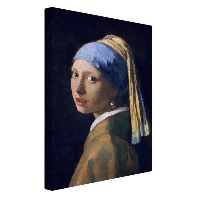 Moderne Leinwandbilder Wohnzimmer Jan Vermeer van Delft - Das Mädchen mit dem Perlenohrgehänge