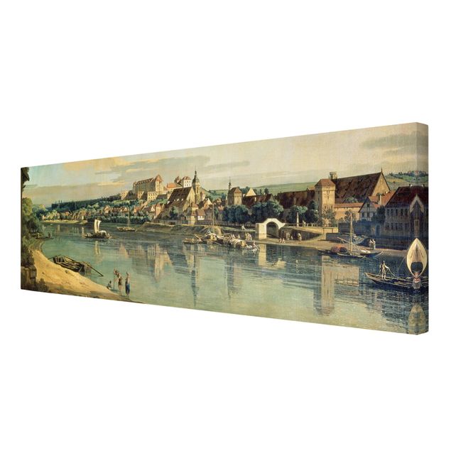 Leinwandbild Kunstdruck Bernardo Bellotto - Blick auf Pirna