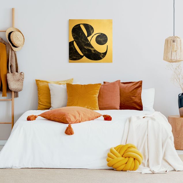 Moderne Leinwandbilder Wohnzimmer Ampersand Marmor