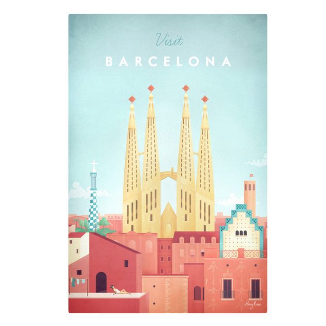 Henry Rivers Bilder Reiseposter - Barcelona