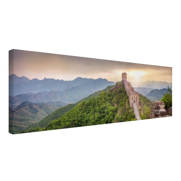 Leinwandbild Kunstdruck Die unendliche Mauer von China