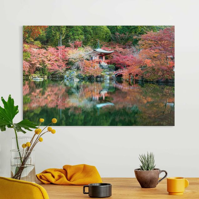 Leinwandbilder XXL Daigo ji Tempel im Herbst