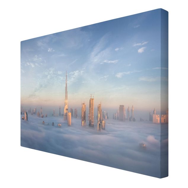 Bilder auf Leinwand Dubai über den Wolken