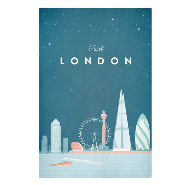 Leinwandbilder Skyline Reiseposter - London