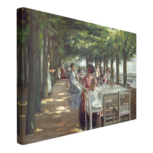 Kunstdrucke auf Leinwand Max Liebermann - Terrasse des Restaurants Jacob