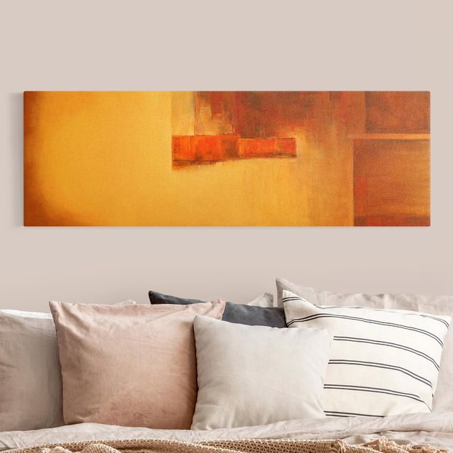 Abstrakte Kunst Bilder Balance Orange Braun