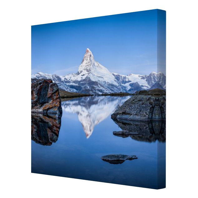 Schöne Wandbilder Stellisee vor dem Matterhorn