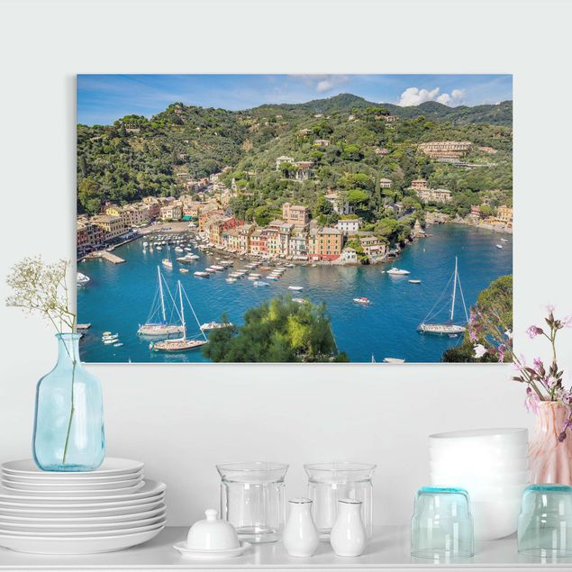 Leinwand Bilder XXL Portofino Harbour