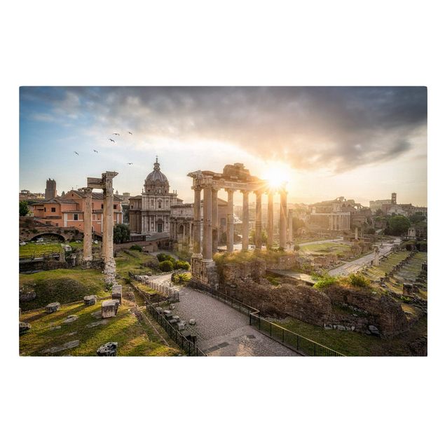 Schöne Wandbilder Forum Romanum bei Sonnenaufgang