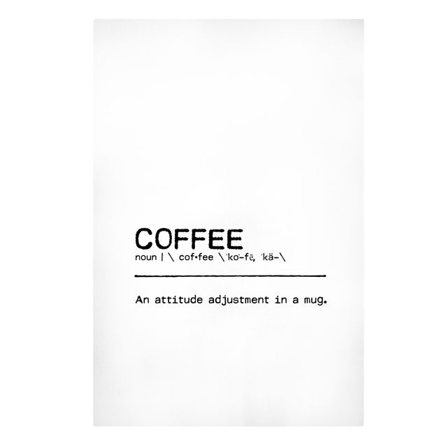 Bilder für die Wand Definition Coffee Attitude