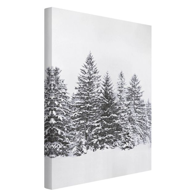 Wandbilder Baum Dunkle Winterlandschaft