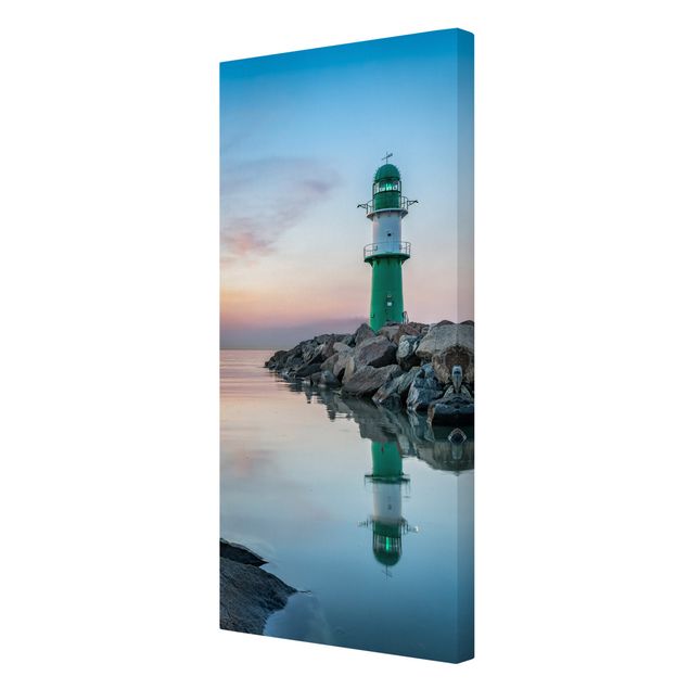 Kunstdrucke auf Leinwand Sunset at the Lighthouse