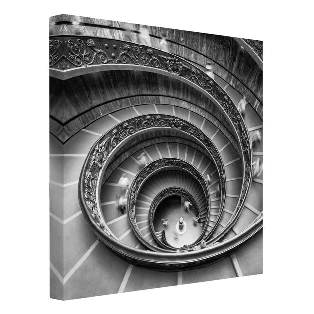 Leinwand Kunstdruck Bramante Treppe