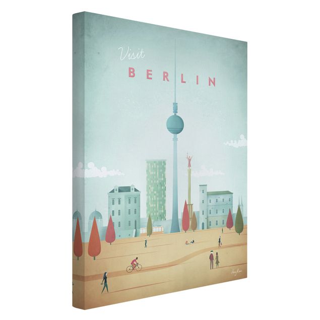 Wandbilder Vintage Reiseposter - Berlin
