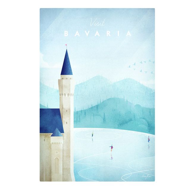 Wandbilder Skyline Reiseposter - Bavaria