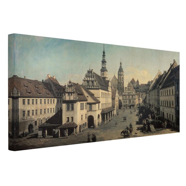 Post Impressionismus Bilder Bernardo Bellotto - Der Marktplatz in Pirna