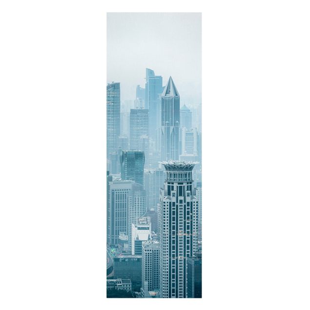 Moderne Leinwandbilder Wohnzimmer Kühles Shanghai