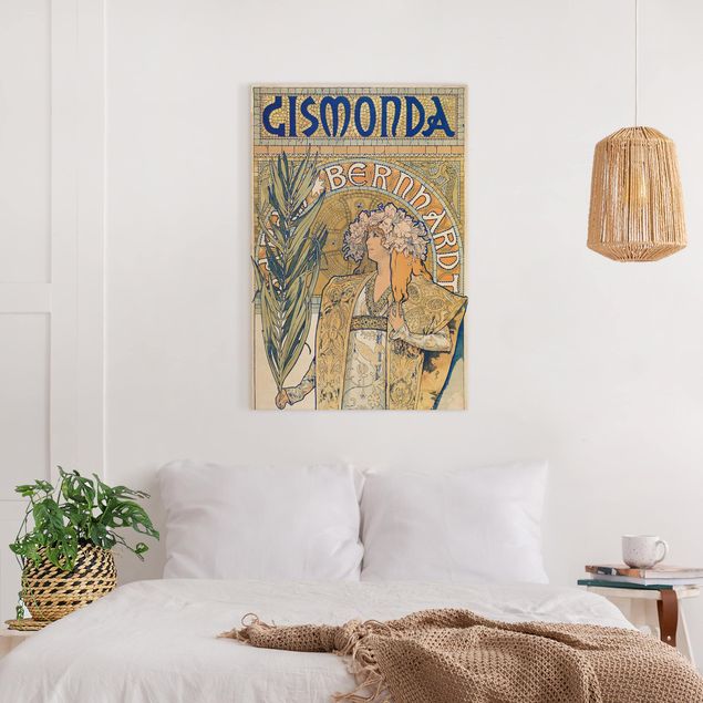 Bilder Jugendstil Alfons Mucha - Plakat für Theaterstück Gismonda