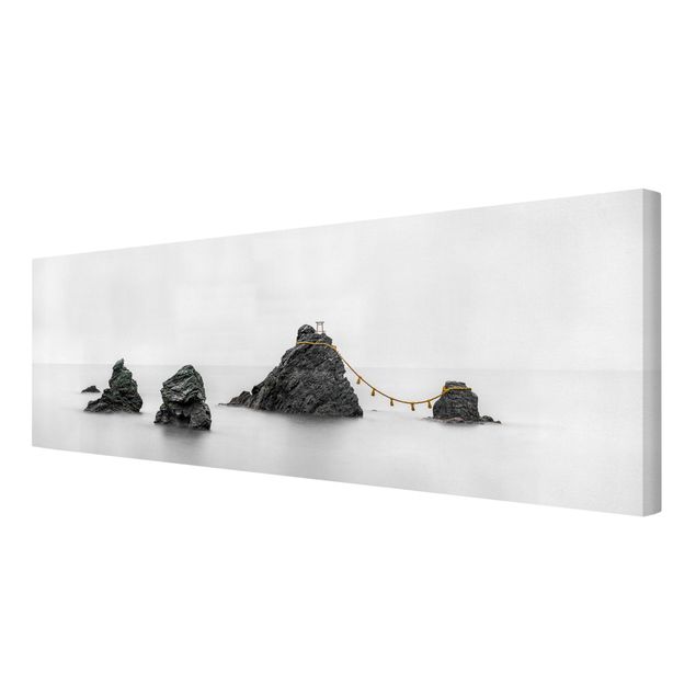 Moderne Leinwandbilder Wohnzimmer Meoto Iwa - die verheirateten Felsen